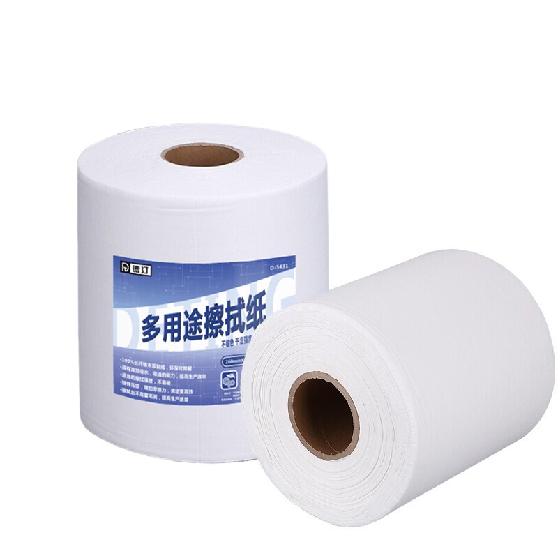 德汀 三层白色工业擦拭纸680PCS/2卷/箱 D5431