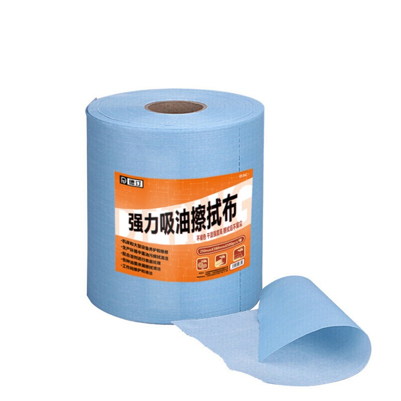 德汀 单层蓝色工业擦拭布500PCS/4卷/箱 D3C