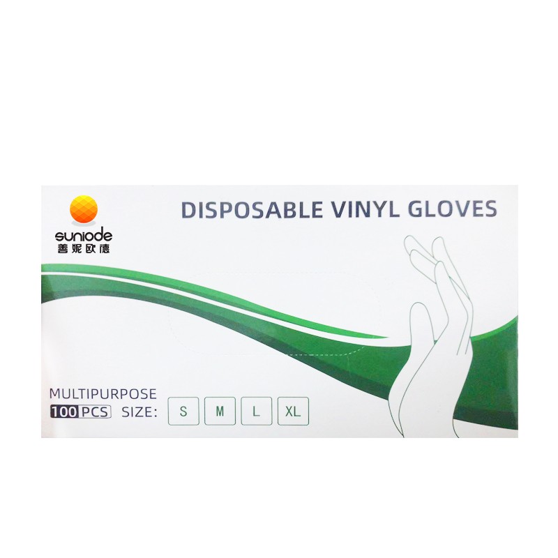 善妮欧德 一次性PVC手套透明 100只/盒 S1196 盒