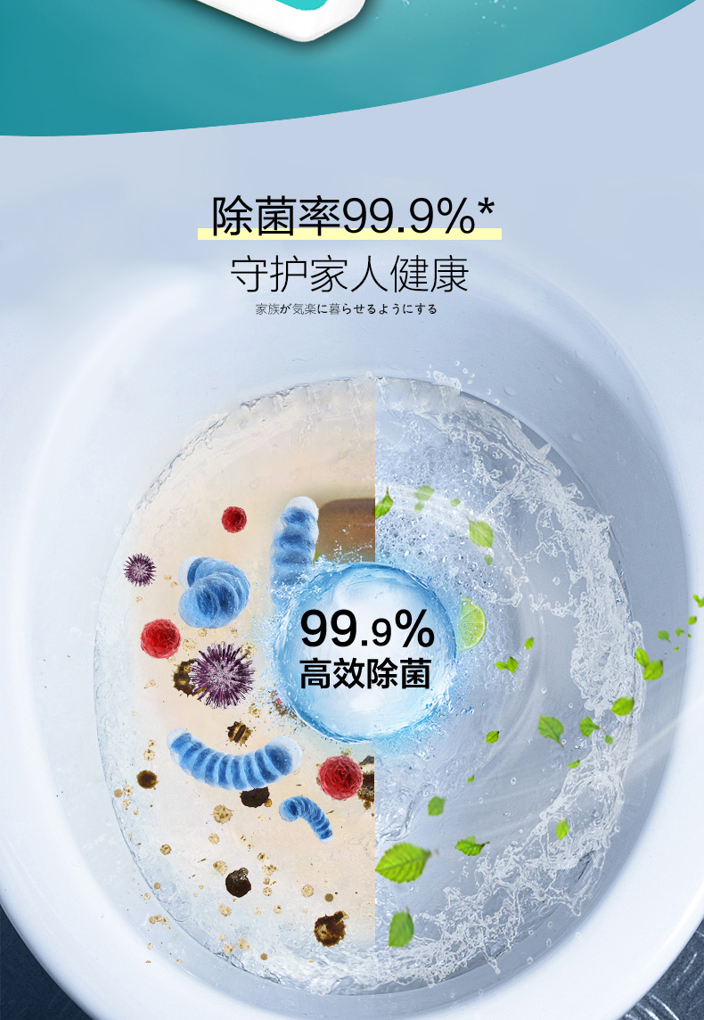 善妮欧德(suniode)薄荷杀菌除垢洁厕剂  500ml/瓶(图6)