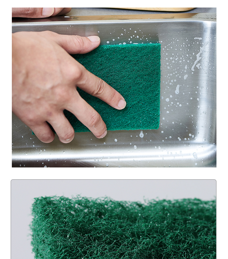 善妮欧德(suniode)百洁布擦拭布抹布 20片/组 食堂刷完清洁祛渍专用(图5)