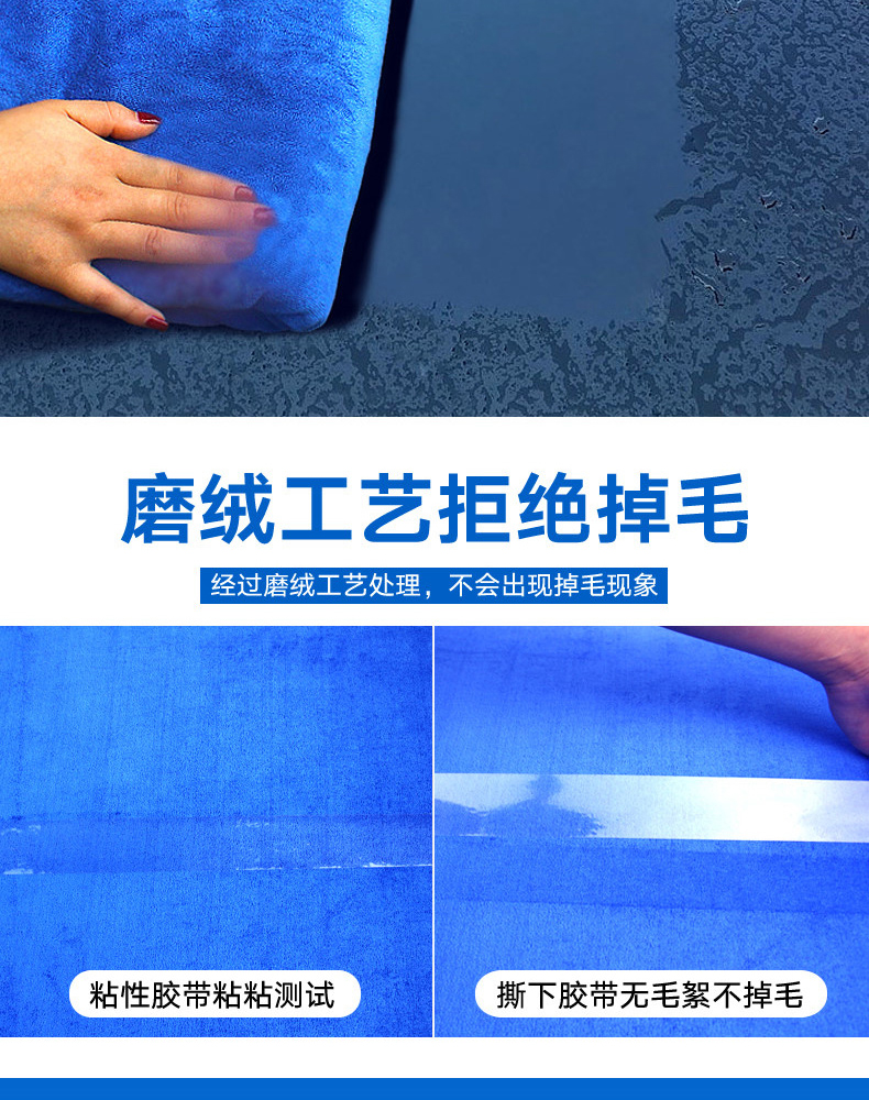 善妮欧德(suniode)纳米抹布 吸水抹布100克35*75cm蓝色玻璃厨房地板专用(图3)