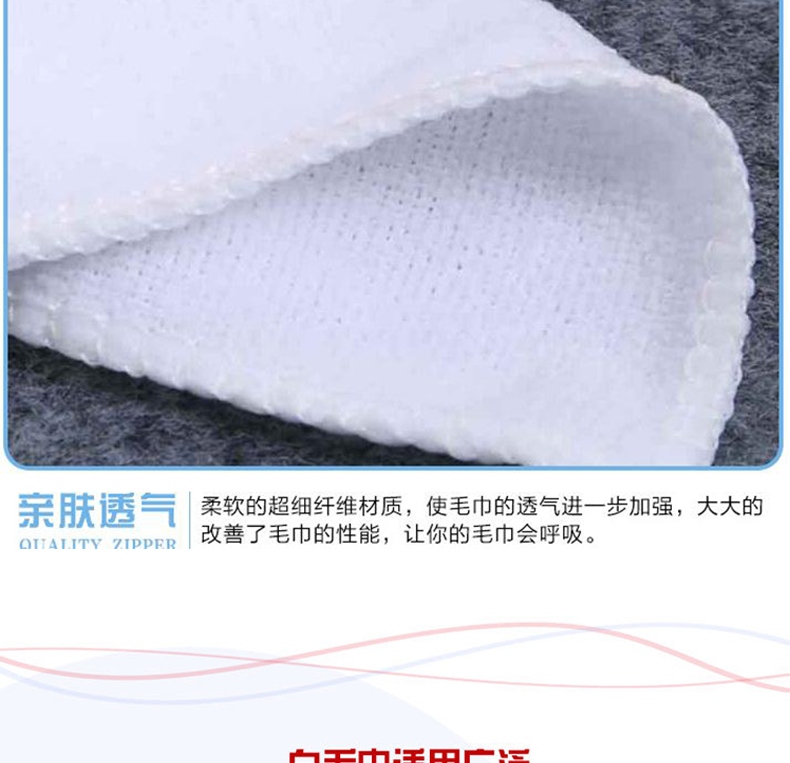 善妮欧德(suniode)纳米抹布擦车毛巾擦玻璃门窗白色30*70cm (图4)