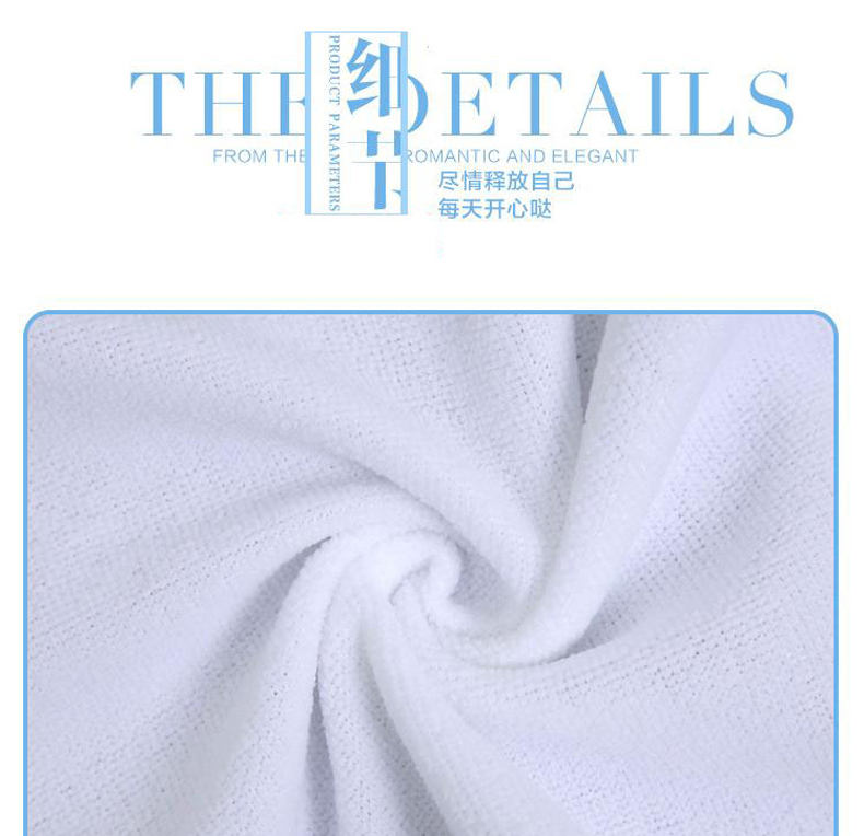 善妮欧德(suniode)纳米抹布擦车毛巾擦玻璃门窗白色30*70cm (图1)