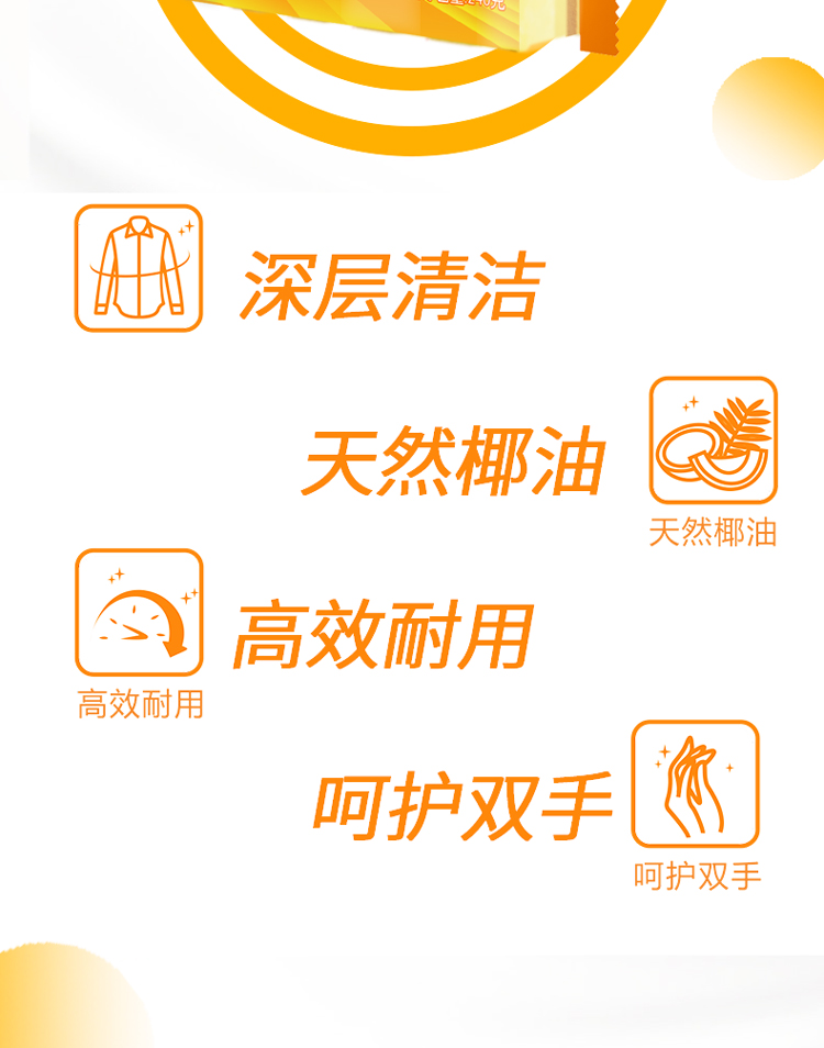 善妮欧德(suniode) 椰油精华洗衣皂 240克/块(图5)