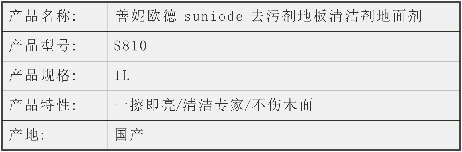 善妮欧德 地板清洁剂1L/瓶(图1)